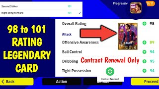 101 Rating Cruijff Legend Card  Best legendary Card Contract Renewal Only  eFootball 2023 mobile [upl. by Warfore]