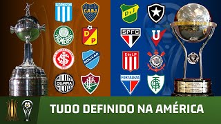 Confrontos das QUARTAS da Libertadores e da SulAmericana [upl. by Lynea]