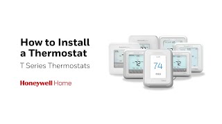 How to Install a Honeywell Home T3 T4 T5 T6 T9 T10 and T10 Thermostat [upl. by Ginsberg]