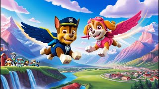 Paw Patrol Ultimate Rescue  CHASE Learns To Fly With SKYE  Very Funny Story Rainbow 3 [upl. by Seys]