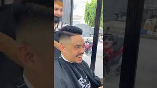 HIGH FADE COMB OVER SIDE PART haircuttutorials barbershopbacolod haircuttutorials bacolodcity [upl. by Adnov]