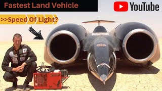 Worlds Fastest car  763 mph 1228 kmh  Thrust SSC  First land vehicle to break sound barrier [upl. by Yakcm]