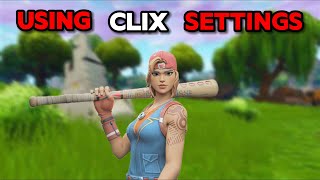 USING CLIXS SETTINGS IN FORTNITE [upl. by Lavina]