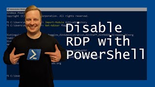 How to Disable RDP with PowerShell [upl. by Meilen]