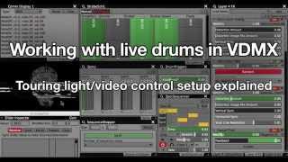 Working with Live Drums in VDMX [upl. by Merat320]