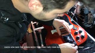 How to install a Maestro Vibrola on a Gibson SG [upl. by Irrahs787]