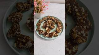 Dryfruit Roll Recipe 🤤 sugarfree sweets dates nuts short [upl. by Nnylannej655]