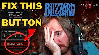 Diablo 4 accelerated battle pass button is toxic BLIZZARD [upl. by Nirtiak106]