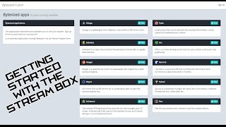 Getting started with your Bytesized Streambox [upl. by Eardnoed]