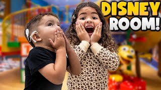 Ultimate Kids Disney Room Makeover Surprise [upl. by Ahsiek]