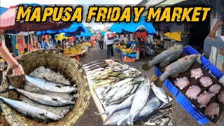 Mapusa friday market in rainy season  Mapusa fish market  Mapusa market goa  Goa konkani vlog [upl. by Adnac]