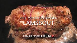 Recept lamsbout maken en braden [upl. by Nomzzaj380]