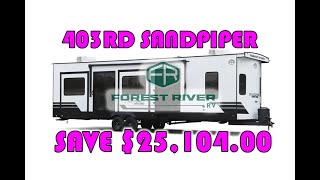 2025 SANDPIPER 403RD DESTINATION new travel trailercamper at HITCH RV in Boyertown PA 4843007092 [upl. by Gaillard]