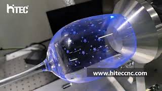 Use Feeltek 3D dynamic UV laser marking machine engraving amazing glass bottle engraving [upl. by Clayson668]