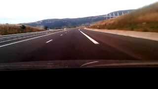 Driving over the Millau Viaduct [upl. by Sisxela]