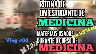 Rotina estudante de medicina Comprando materiais do curso de Medicina Dia a dia estudante medicina [upl. by Casimir875]