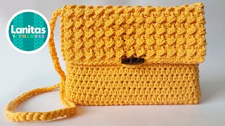 😍PRECIOSA cartera o bolso tejida a crochet paso a paso  Lanitas y Colores [upl. by Maressa293]