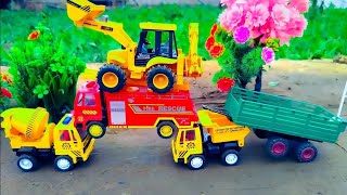 jcb3dx backhoe cartoon video mini truck tractor Tata motors truck parking video206 ramcreators [upl. by Leonora63]