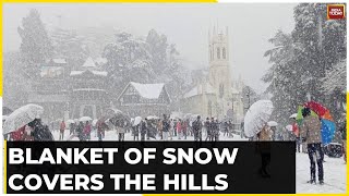 After A Long Winter Dry Streak Jammu Uttarakhand amp Shimla Witness Snowfall  India Today News [upl. by Ihc]