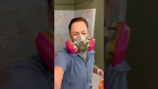 Ep3 Bathtub refinishing  Removing peeling paint from bathtub  House Project Home Reno series [upl. by Adiela374]