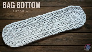 How to make Crochet Bag Base DIY  Oval Bag Bottom Tutorial [upl. by Thessa]