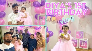 DIYAquots 1st BIRTHDAY PARTY IN HOME🤩🤩😍 [upl. by Johansen945]