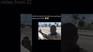 Kodak was quoting a meme from 2007 😂 rapper funny wow classicmeme [upl. by Malissa]