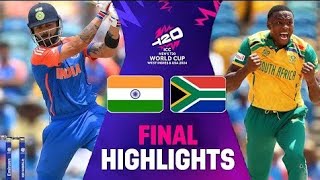 IND VS SAUTH AFRICA T20 WORLD CUP2024 FINAL MATCH HIGHLIGHTS  viratkohli ICCT20WORLDCUP24 [upl. by Sellma]