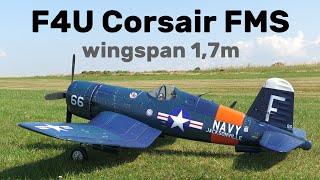 F4U Corsair FMS  17m scale RC airplane  4K  Rokytnice 2023 [upl. by Divaj]