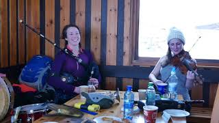 Scottish Ceilidh band playing in ski cafe high in Cairngorm mountains at Glenshee ski centre [upl. by Drolet]