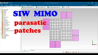 DualBand Textile MIMO Antenna Based on SubstrateIntegrated Waveguide SIW Technology in cst [upl. by Adnauqal]