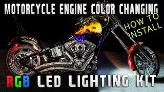 How to Install Motorcycle Color Changing LED RGB Kit [upl. by Adnirod]