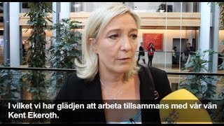 Marine Le Pen ger svar till Jimmie Åkesson [upl. by Inava]