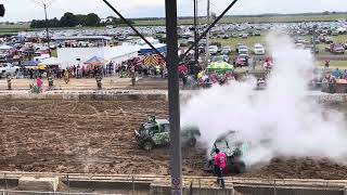 Boone County Fair 2023 Demo Derby SS Class [upl. by Aicirtap376]