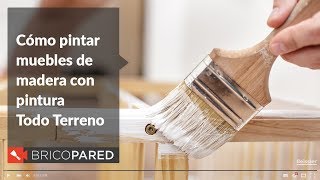 Cómo pintar muebles de madera con pintura Todo Terreno [upl. by Leugimsiul]