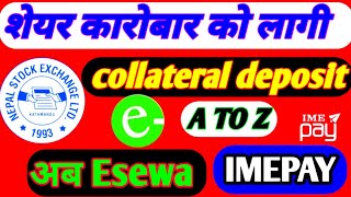 How do I load collateral in TMS from eSewa What is non cash collateral in TMS [upl. by Nolla]