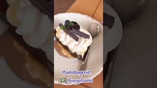 Hamnbageriet 🇸🇪 Kungshamn 2024 fika bakery เค้กช็อคโกแลต brownie foodlover [upl. by Crooks]