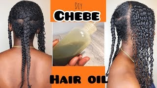 DIY CHEBE Hair Oil  Simple Ingredients for Growth amp Strength NO RESIDUE [upl. by Eibloc298]