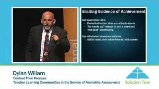 Solution Tree Dylan Wiliam Content Then Process [upl. by Cowen]