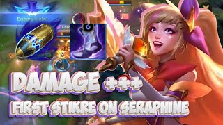 12 KILL  NEW RUNES FIRST STRIKE STAR GUARDIAN SERAPHINE GAMEPLAY  WILD RIFT BUILD  RUNES [upl. by Aiksas]