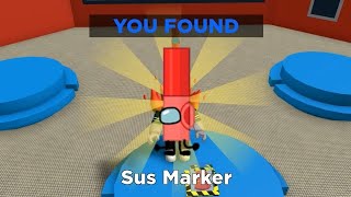 How to get SUS marker in FIND THE MARKERS Roblox  UPDATED 2024 [upl. by Ttemme]