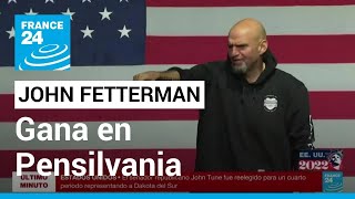 Después de una campaña reñida Fetterman se queda con el escaño del Senado por Pensilvania [upl. by Gerta]