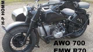 EMW R70 von 1954  Versuchsfahrzeuge auf BMW R75 Basis bei AWO gebaut [upl. by Kera300]