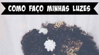 COMO FAZER LUZES EM CABELO CACHEADO EM CASA  VERÔNICA NEVES [upl. by Nimzzaj]