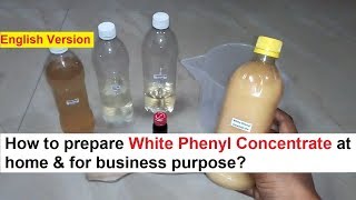 White Phenyl Concentrate Making  100 Real Formula [upl. by Neenej50]