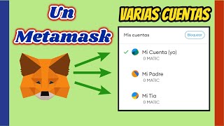 Como CREAR VARIAS cuentas con un solo Metamask [upl. by Nahtanha]