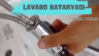 Lavabo Batarya Montajı Nasıl Yapılır  Tezgah Üstü Lavabo Batarya Montajı  Lavabo Batarya Montajı [upl. by Elleret]