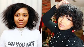 Heatless Curls using 9 Flexi Rods Overnight Natural Hair Routine [upl. by Epul491]