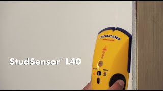 Zircon StudSensor L40 Edge Finding Stud Finder [upl. by Durrej543]