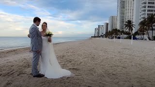 Fort Lauderdale Beachfront Weddings  Ocean Manor Beach Resort [upl. by Notnilc619]